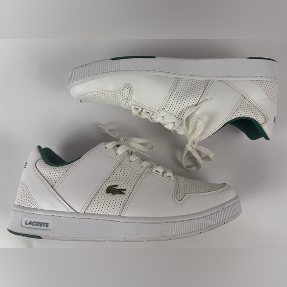 Lacoste Thrill 319 1 US SMA White Leather Sneakers Men’s Size 12 - Picture 7 of 12